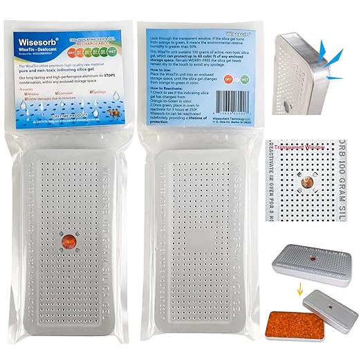 100 Gram 20 Pack Indicating Silica Gel Canister, Gun Safe Dehumidifier - Image 5