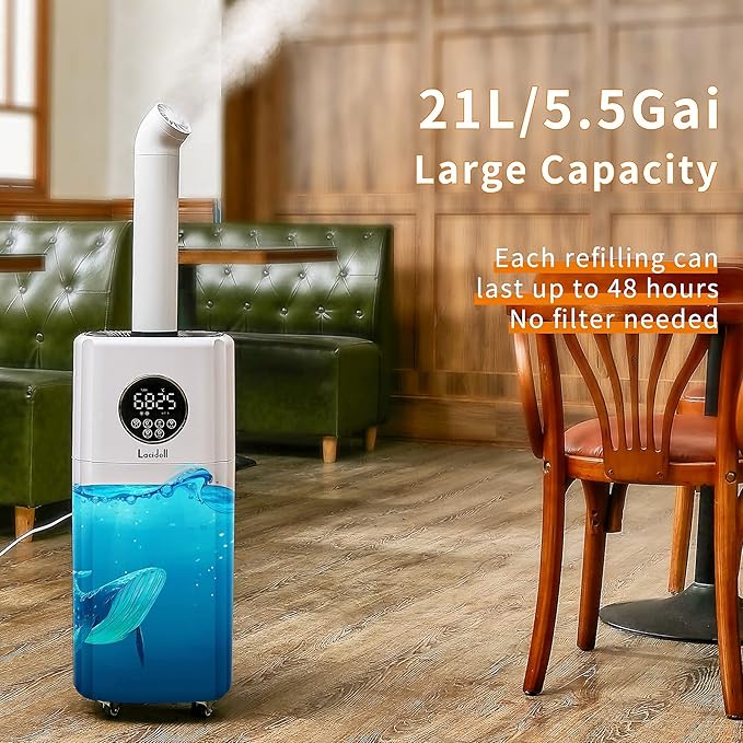 Humidifiers for Large Room Whole House Humidifier for Home 2000 sq.ft, 5.5Gal - Image 4