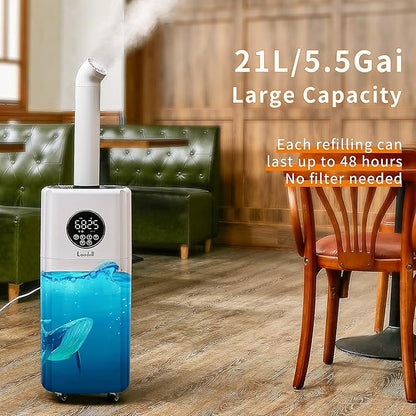 Humidifiers for Large Room Whole House Humidifier for Home 2000 sq.ft, 5.5Gal - Image 4