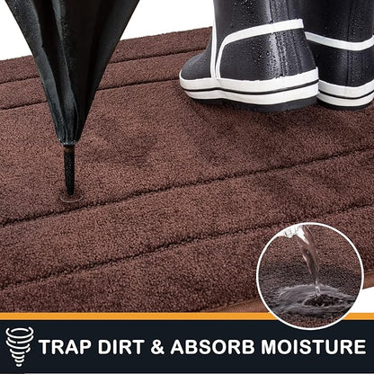 PURRUGS Dirt Trapping Door Mat 32" x 70", Non-Slip/Skid Machine Washable - Image 3