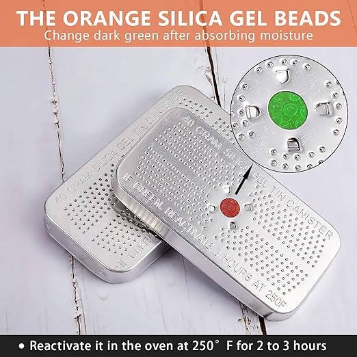 Patelai 7 Pieces 40 Gram Silica Gel Dehumidifier Desiccant Silica Gel Canister - Image 4