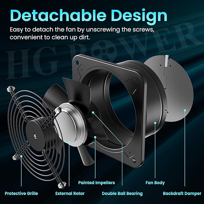HG Power 10 Inch Exhaust Fan - Image 3