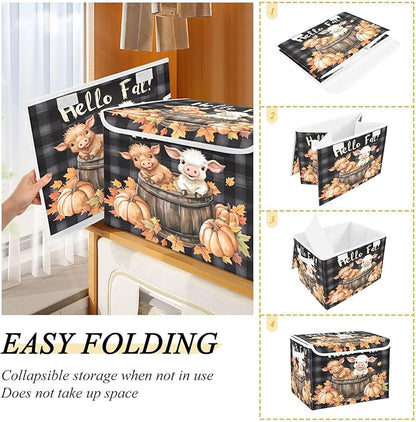 xigua Cute Highland Cow Storage Bins - Image 4