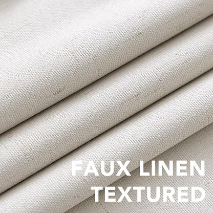 H.VERSAILTEX Blackout Curtains, Durable Thick Textured Look 100% Blackout Patio - Image 4