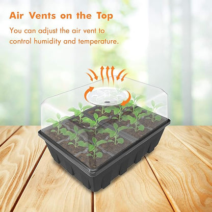Gardzen 10 Pack Seed Starting Tray, Plant Germination Trays, Seed Starter Kit - Image 3