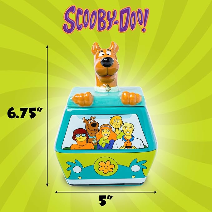 Silver Buffalo Scooby-Doo Mystery Machine Small Sculpted Ceramic Snack Jar - Image 3