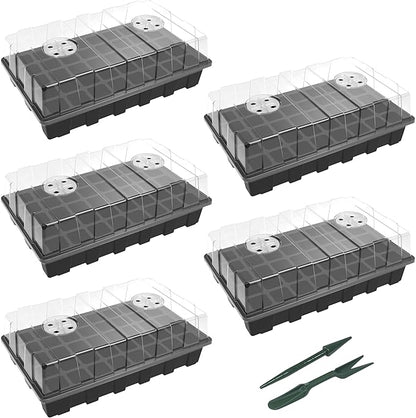 Gardzen 5-Set Seed Starter Tray Kits, Durable Plant Germination Trays by Gardzen
