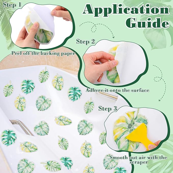 32 Pcs Cute Non Slip Bathtub Stickers - Image 3