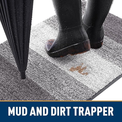 Smiry Dog Door Mat for Muddy Paws, Absorbs Moisture and Dirt, Low-Profile - Image 2