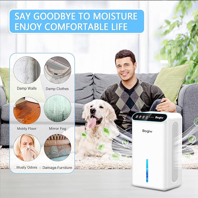 Dehumidifiers, Dehumidifier for Home Quiet Small Dehumidifier for Bedroom - Image 7