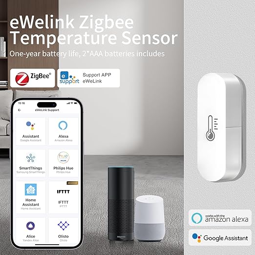 Zigbee Temperature Sensor, Humidity Sensor Thermometer - Image 3