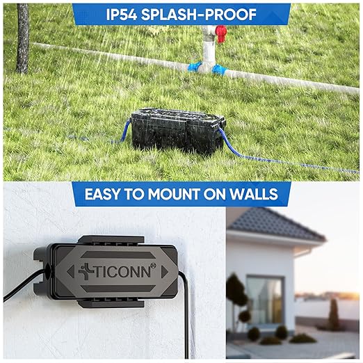 TICONN Outdoor Electrical Box, IP54 Splash-Proof Outdoor Extension Cord Cover - Image 6