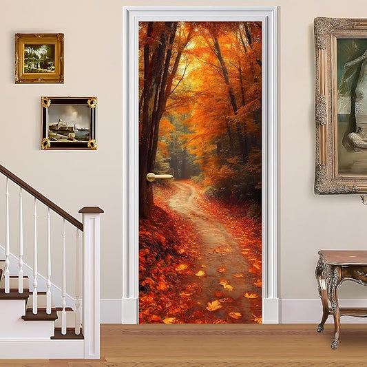 3D Door Decals Stickers, Peel Stick Wall Murals Vinyl Wallpaper Self-Adhesive by BVBOX