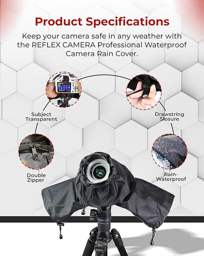 REFLEX CAMERA Universal Protective Waterproof DSLR/SLR Rain Cover - Image 7