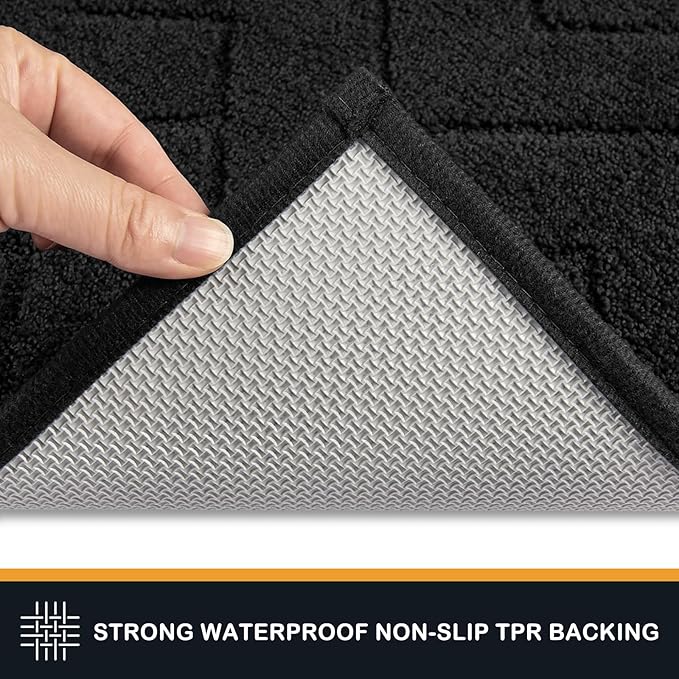 PURRUGS Dirt Trapping Door Mat 24" x 35.5", Non-Slip Machine Washable Entry Rug - Image 4