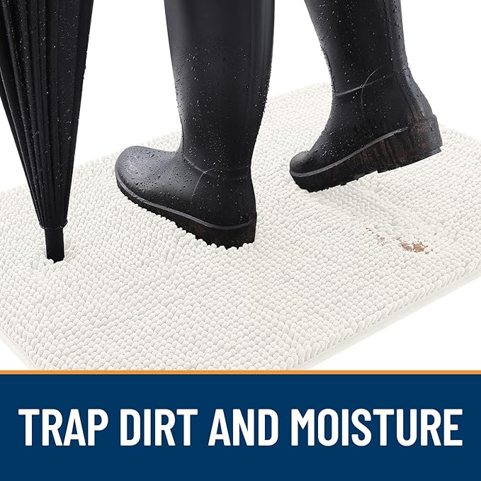 OLANLY Dog Door Mat for Muddy Paws 47x32, Absorbs Moisture and Dirt, Absorbent - Image 2