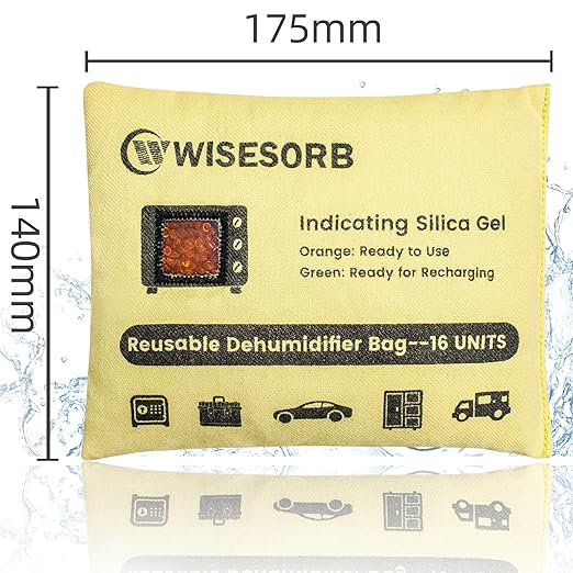 4 Pack 500G Reusable Silica Gel Desiccant Dehumidifier Bags, Color Indicating - Image 7