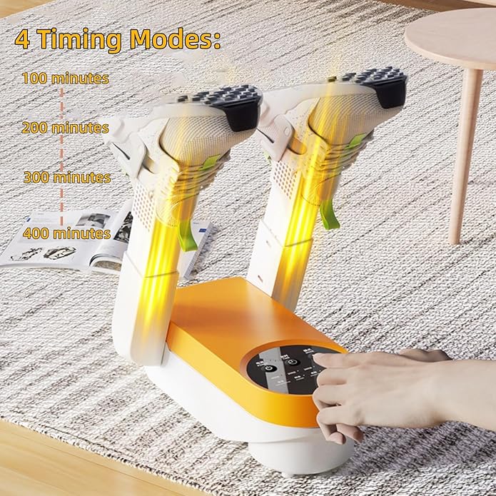 Aottop 160W Shoe Dryer for Boots & Shoes, 4 Drying Modes, 100-400 Minutes Timer - Image 4