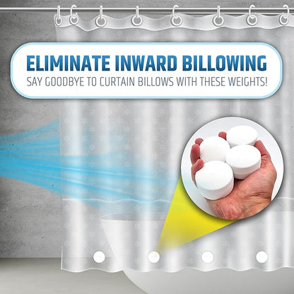 XL & Extra Heavy Powerful Anti-Billowing Magnetic Shower Curtain Weights - Image 6