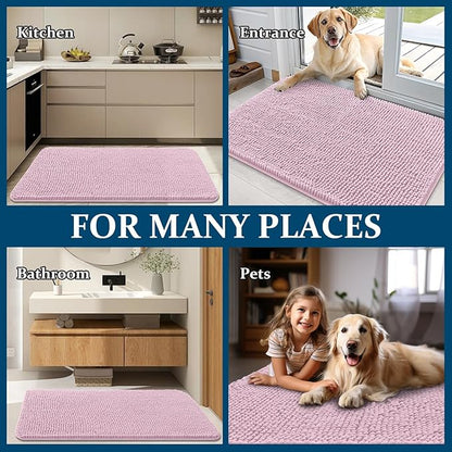 OLANLY Dog Door Mat for Muddy Paws 70x35, Absorbs Moisture and Dirt, Absorbent - Image 8
