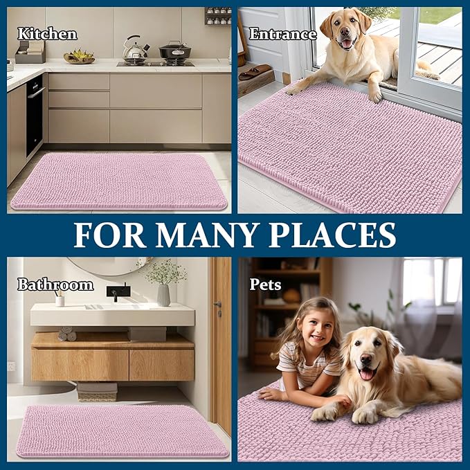 OLANLY Dog Door Mat for Muddy Paws 45x27, Absorbs Moisture and Dirt, Absorbent - Image 8