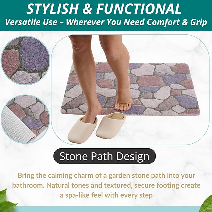 Enkosi Loofah Non-Slip Shower Mat - Image 5