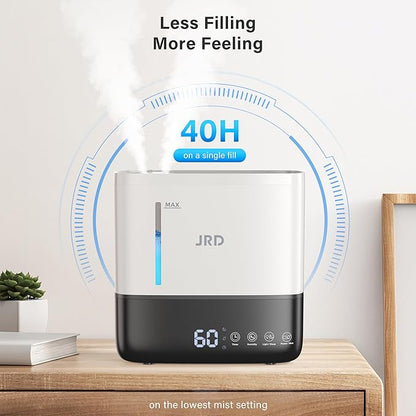 JRD Humidifiers for Bedroom, Ultrasonic Humidifier 4L for Large Room, Cool Mist - Image 2