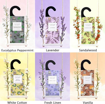 ROSE COTTAGE Large 12 Packs Cedar Wood Hanging Closet Deodorizer Air Freshener - Image 4
