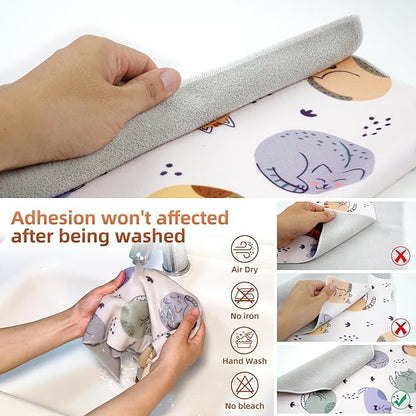 Self-Adhesive Magic Cloth Makeup Bag, Portable Protective Cosmetic Pouch - Image 5