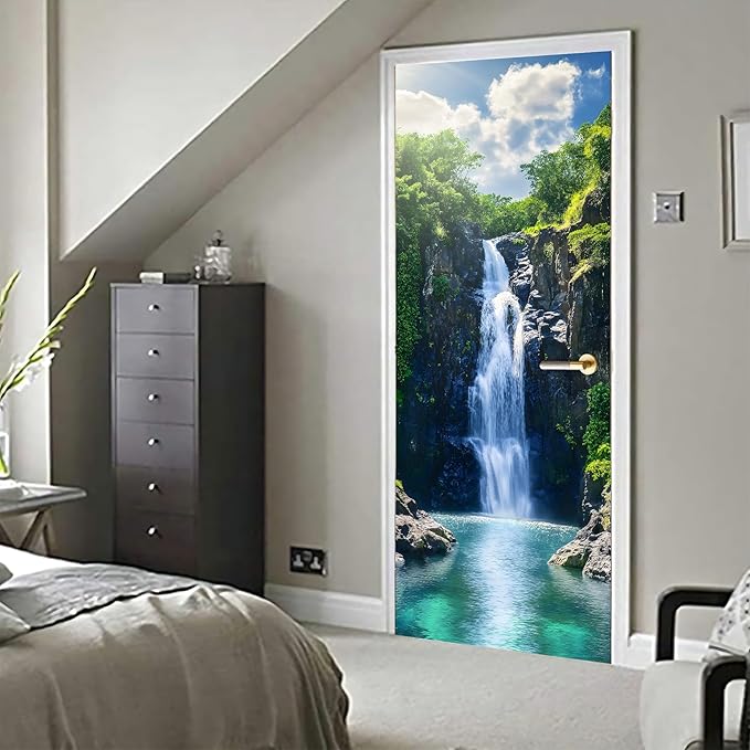 3D Door Stickers, Peel and Stick Vinyl Wallpaper, Self-Adhesive Mural Door Cover - Image 6