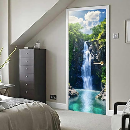 3D Door Stickers, Peel and Stick Vinyl Wallpaper, Self-Adhesive Mural Door Cover - Image 6