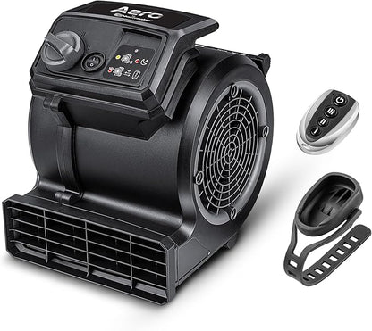 Vacmaster AM201R 3 Speed Floor Fan, 156W 550 CFM Air Mover, Utility Blower Fan by Vacmaster