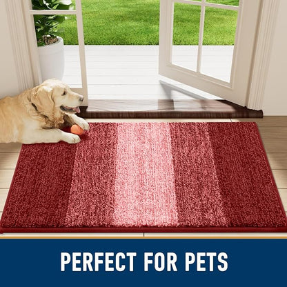 Smiry Dog Door Mat for Muddy Paws, Absorbs Moisture and Dirt, Low-Profile - Image 7