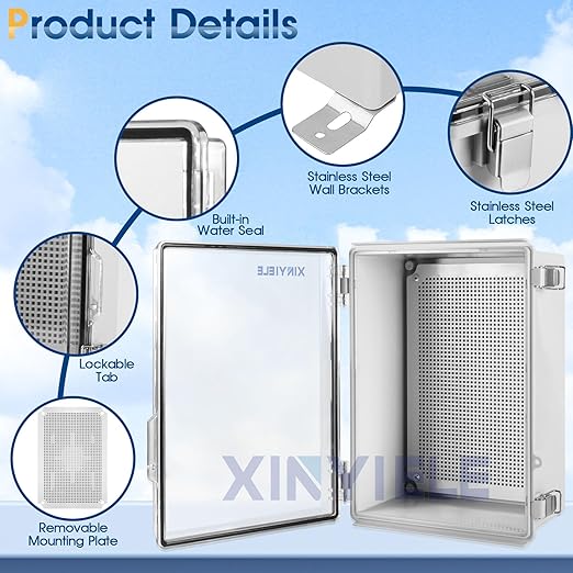 Waterproof Outdoor Project ABS Plastic Junction Box IP67 Weatherproof Dustproof - Image 3