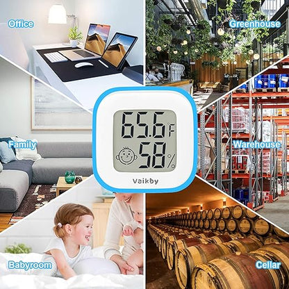 Vaikby Indoor Thermometer 4Pack, Humidity Gauge Meter Digital Hygrometer Room - Image 8