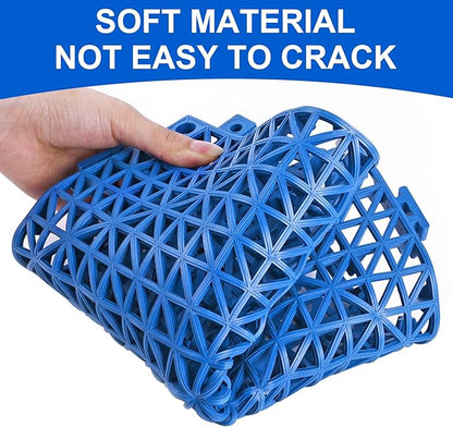 MYFAMIREA Modular Interlocking Cushion 12 Pack 11.8" x 11.8" Rubber Floor Tiles - Image 3