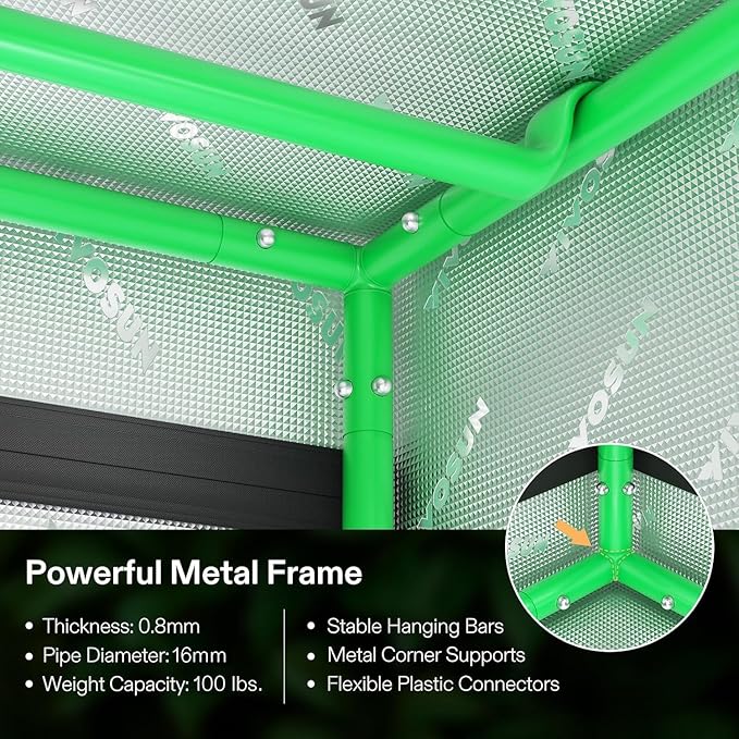 VIVOSUN D948 2-in-1 9x4 Grow Tent - Image 7