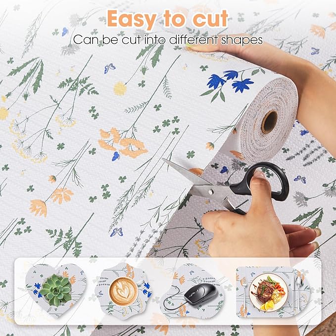 Drawer and Shelf Liner, Non-Slip Kitchen Cabinet Liners Non-Adhesive Thick - Image 4