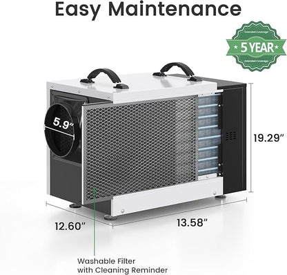 Waykar 125 Pint Crawl Space Dehumidifier - Image 8
