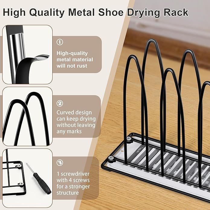 Metal Shoe Drying Rack, and Glove Drying Rack, Dryer Racks - Image 4