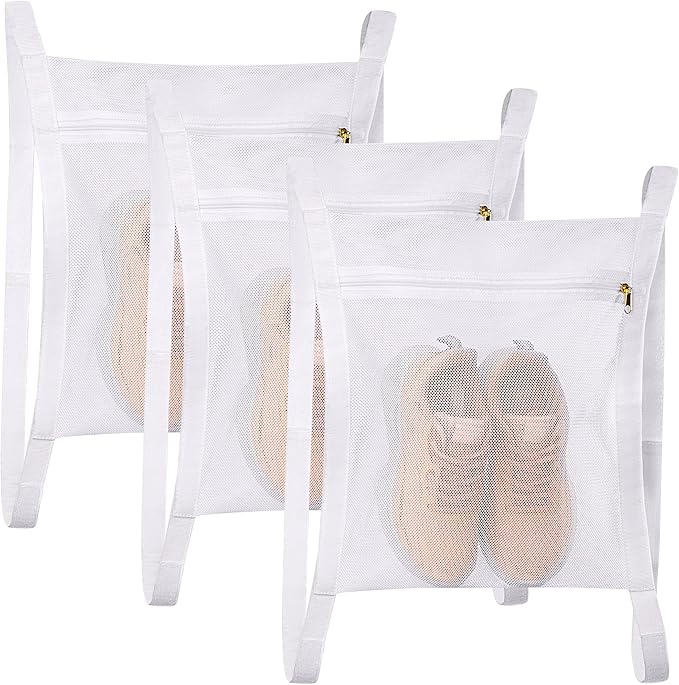 Sneaker Wash & Dry Net Bag for Dryer, 15.7x13.8 Inch Large HoneyComber Mesh Bags by Gocohhi