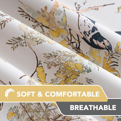 H.VERSAILTEX Floral 100% Blackout Curtains 84 inch Length 2 Panels Vintage - Image 7