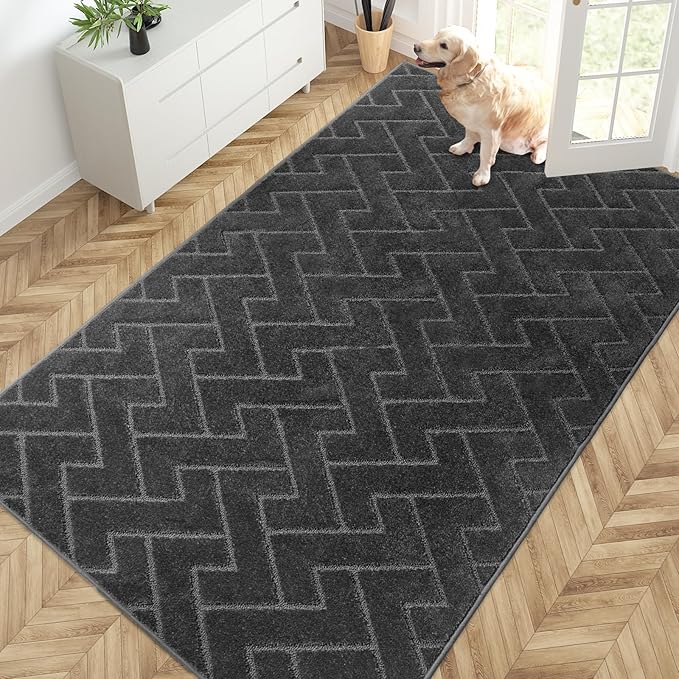 PURRUGS Easy Care Area Rug 4.5ft x 7ft, Non-Slip Machine Washable Door Mat by PURRUGS