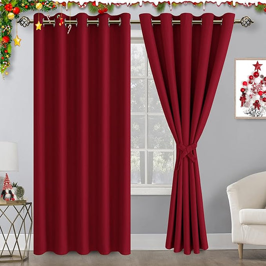 Hiasan Blackout Curtains for Bedroom, 60 x 84 Inches Long by Hiasan