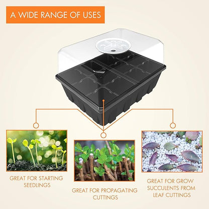 Gardzen 3 Pack Seed Starting Tray, Plant Germination Trays, Seed Starter Kit - Image 7
