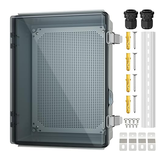 Joinfworld Electrical Box Weatherproof Plastic Junction Box 15.7x11.8x7.1 by Joinfworld