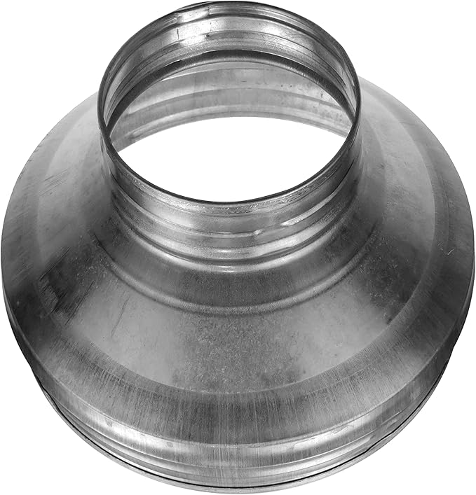 Vent Systems 8" to 4" Inch Duct Reducer Adapter – Galvanized Steel HVAC - Image 9