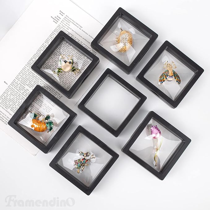 Framendino, 20 Pack Black 3D Floating Frame Display Case Challenge Coin - Image 6