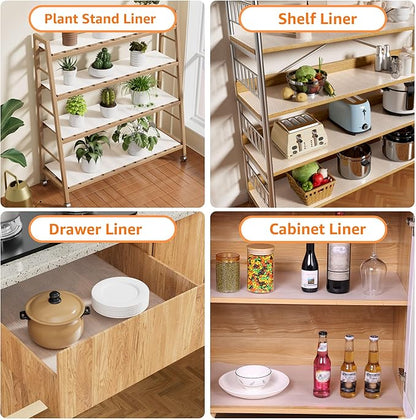Shelf Liners for Wire Shelving Thick: 17.5 Inch Wide Clear Pantry Cabinet Liner - Image 7