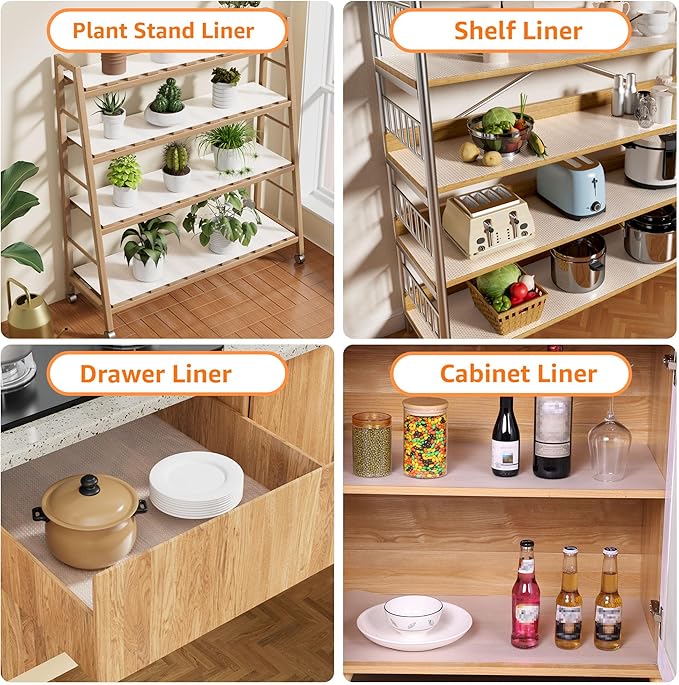 PABUSIOR Clear Wire Shelf Liner: Plastic Pantry Shelves Liners 13.5 Inch Wide x - Image 7